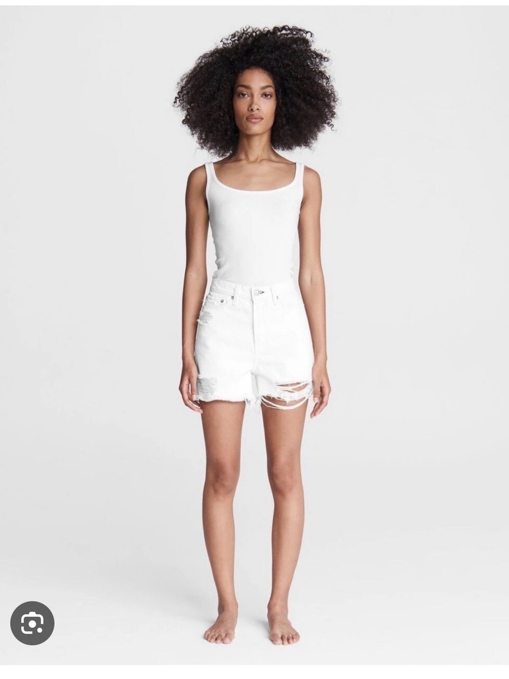Rag & Bone Maya High Rise Denim Short